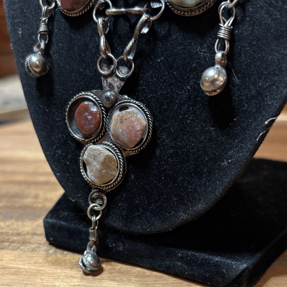 Multi-Stone Statement Necklace - image 2